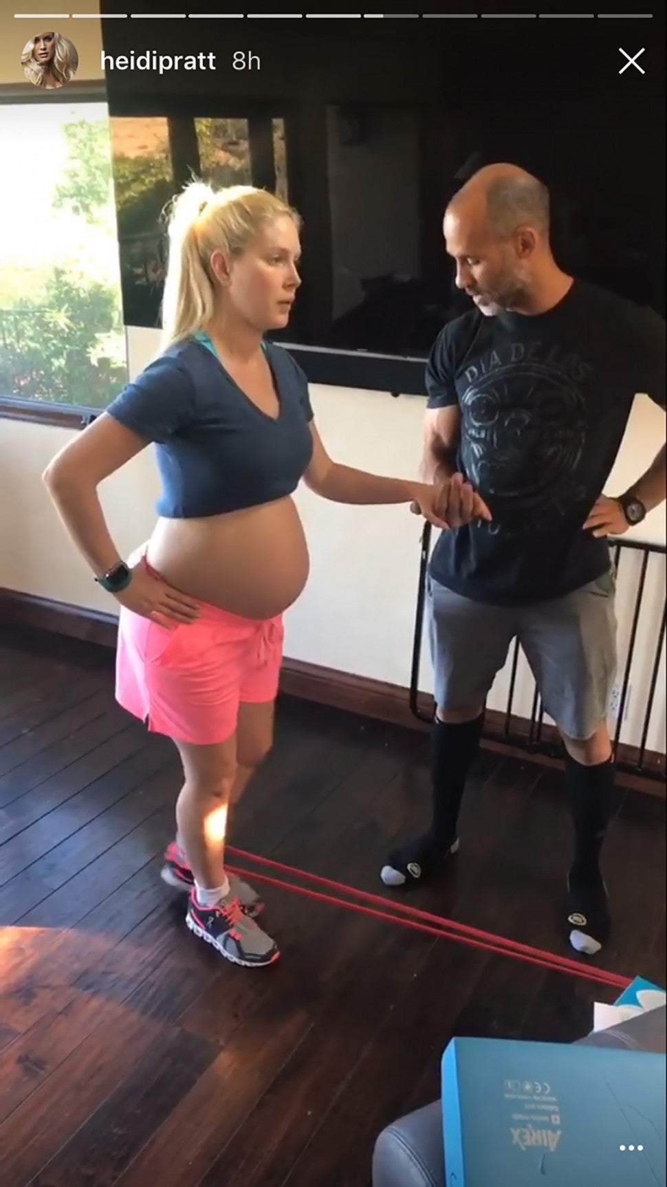 Heidi Montag pregnancy exercise