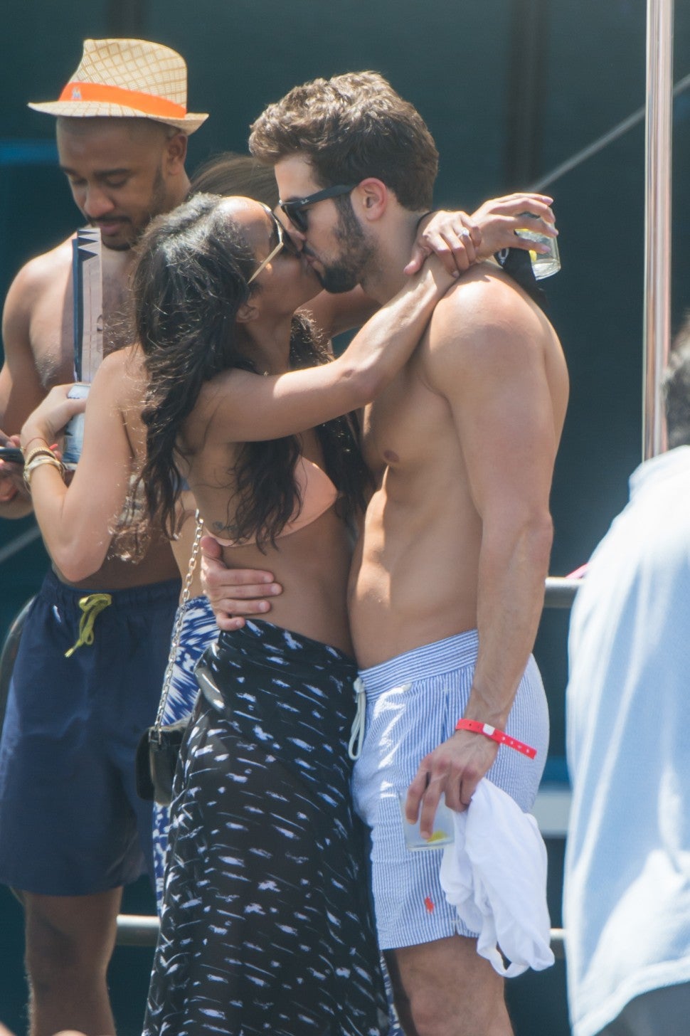 Rachel Lindsay and Bryan Abasolo Kiss in Miami