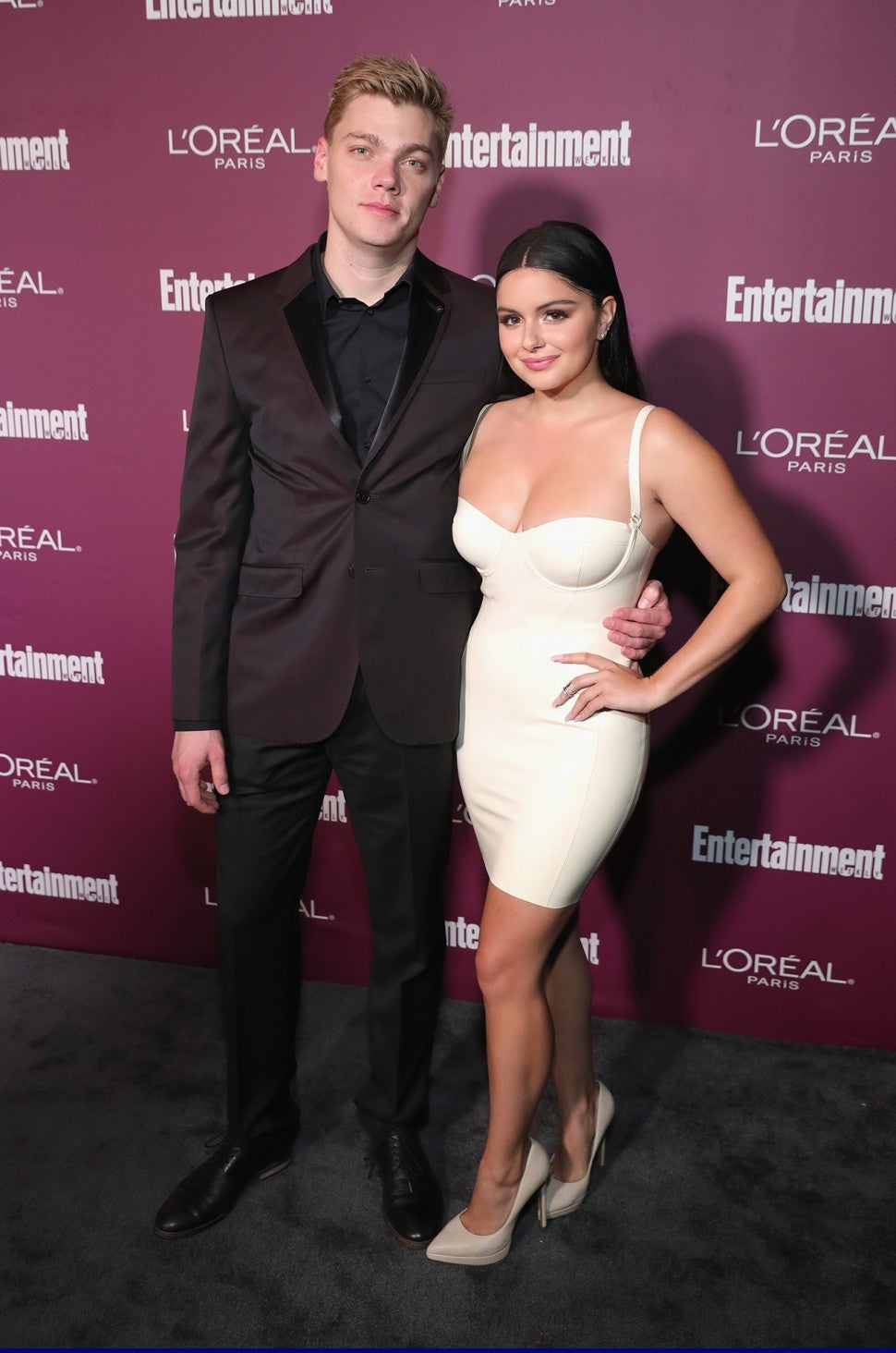 Levi Meaden and Ariel Winter at pre-Emmys party