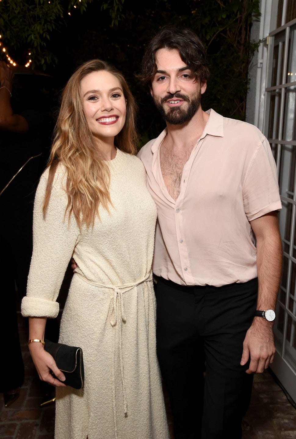 Elizabeth Olsen (L) and Robbie Arnett attend the 2017 Gersh Emmy Party presented by Tequila Don Julio 1942 on September 15, 2017 in Los Angeles, California. 