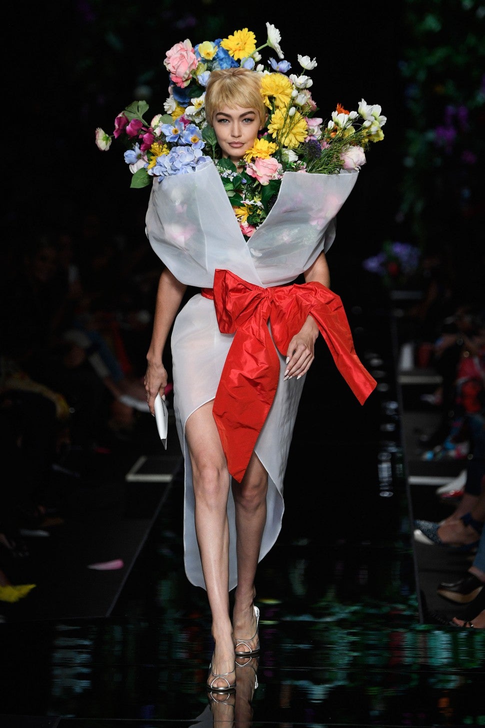 Gigi Hadid at Moschino - Milan Fashion Week