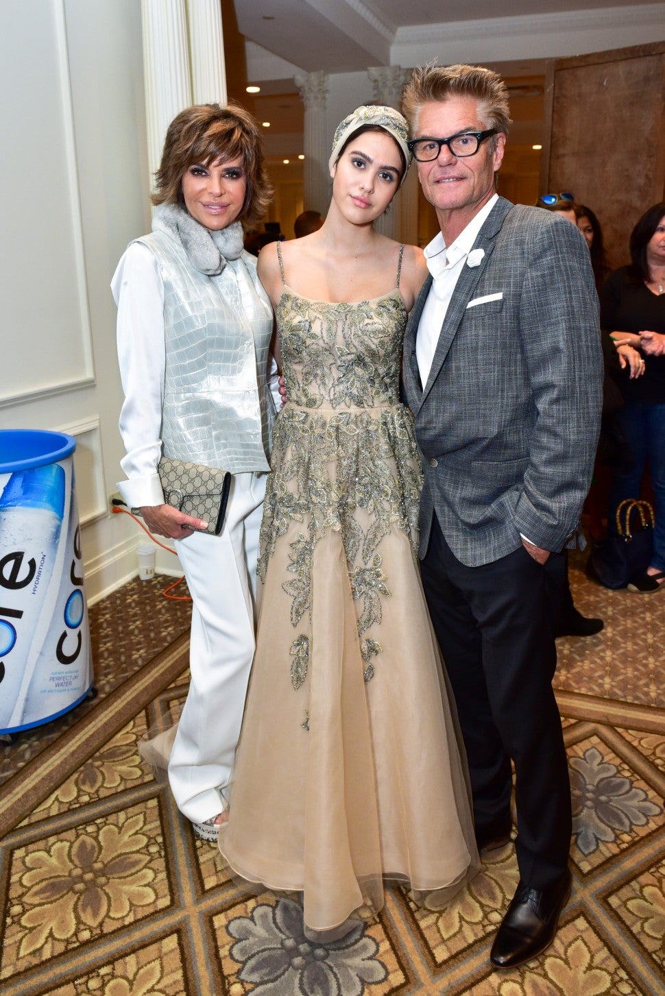 Lisa Rinna with daughter Amelia and husband Harry NYFW