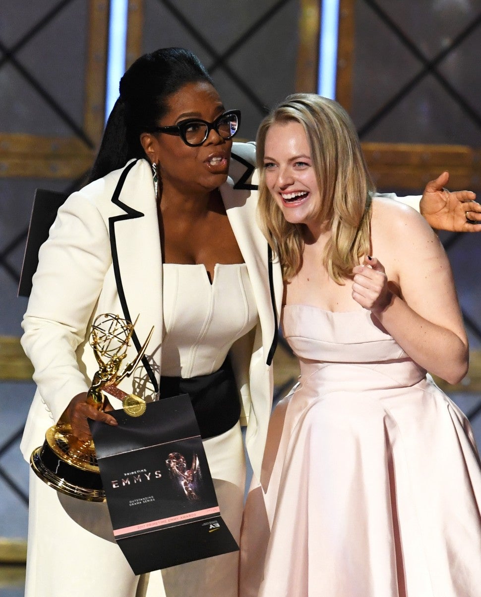 Oprah Winfrey, Elisabeth Moss, Emmys 2017