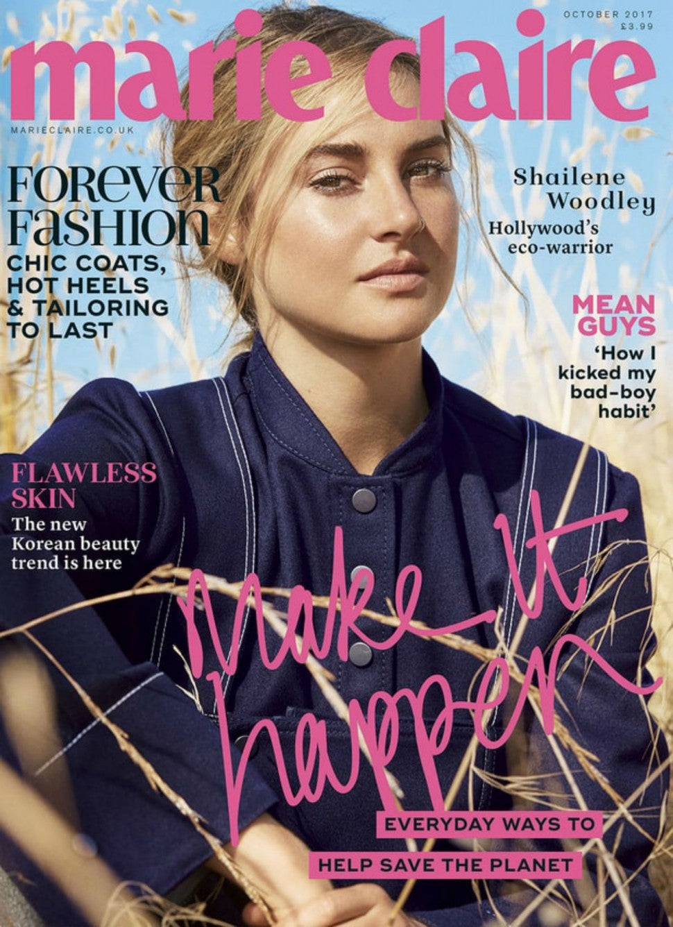 Shailene Woodley in Marie Claire UK