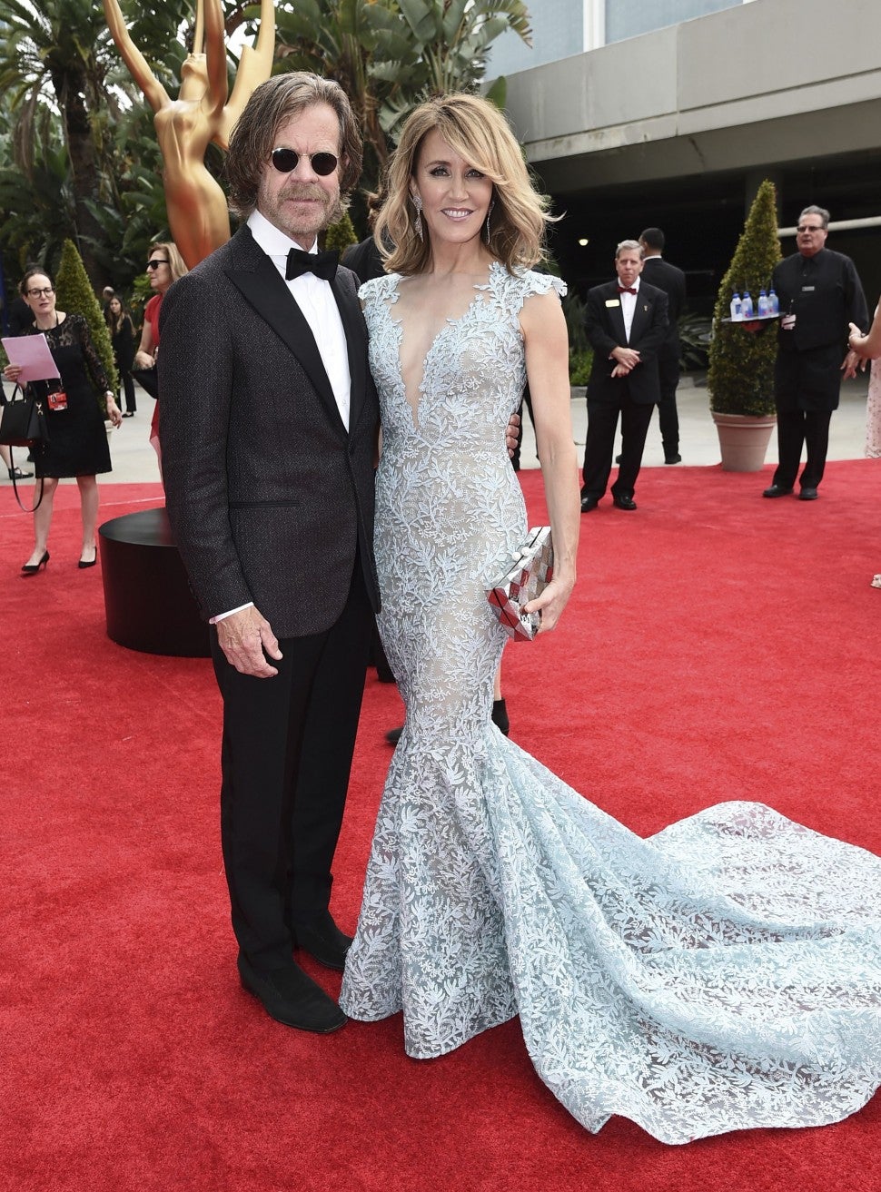 William H. Macy and Felicity Huffman at 2017 Emmys