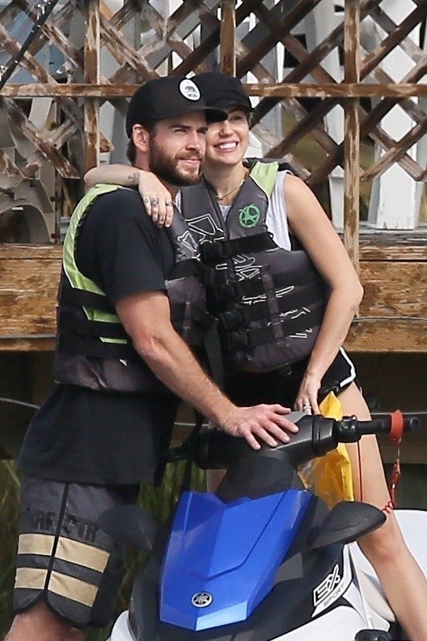 Miley Cyrus and Liam Jet Ski