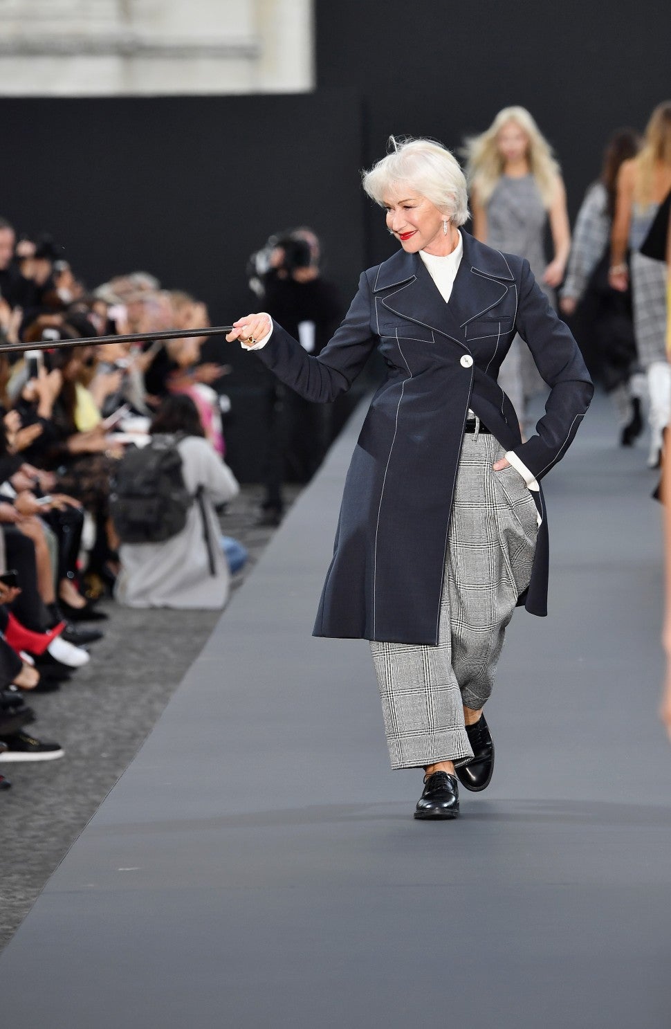 Helen Mirren at Paris Fashion Week Show 2017