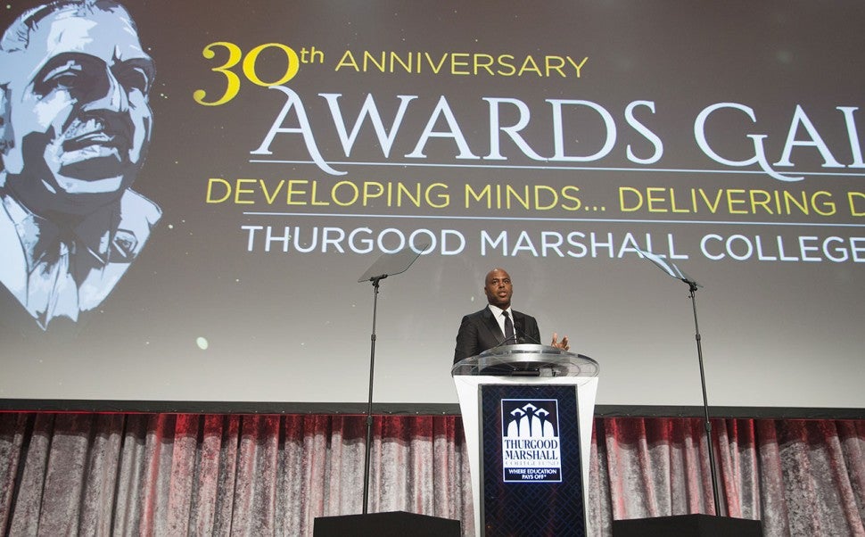 Kevin Frazier at Thurgood Marshall College Fund Gala