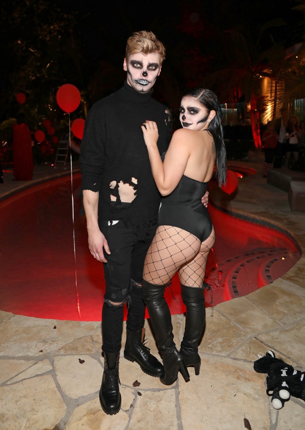 Ariel Winter and Levi Meaden at Halloween party