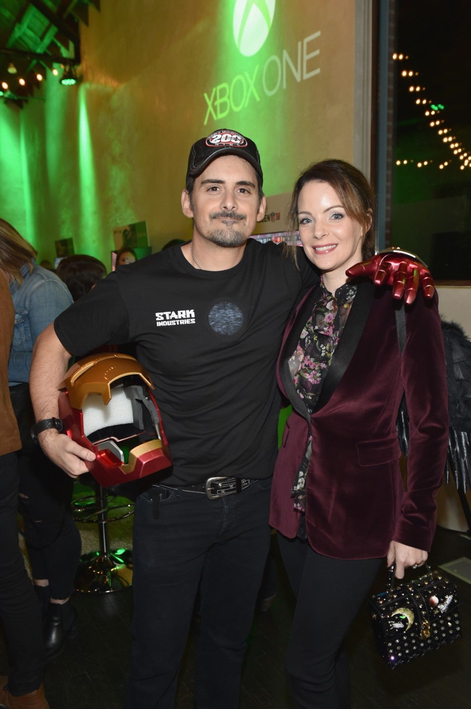 Brad Paisley and wife - xbox party
