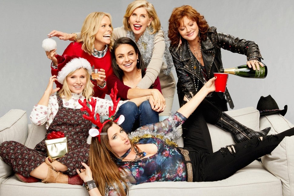 A Bad Moms Christmas Cast Photo