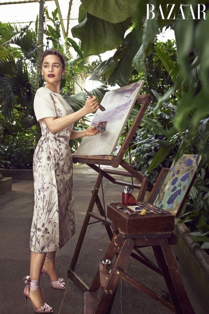 Emilia Clarke in Harper's Bazaar