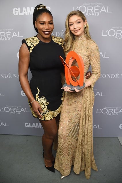 Gigi Hadid and Serena Williams