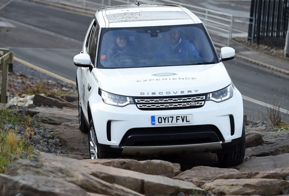 Kate Middleton does driving course