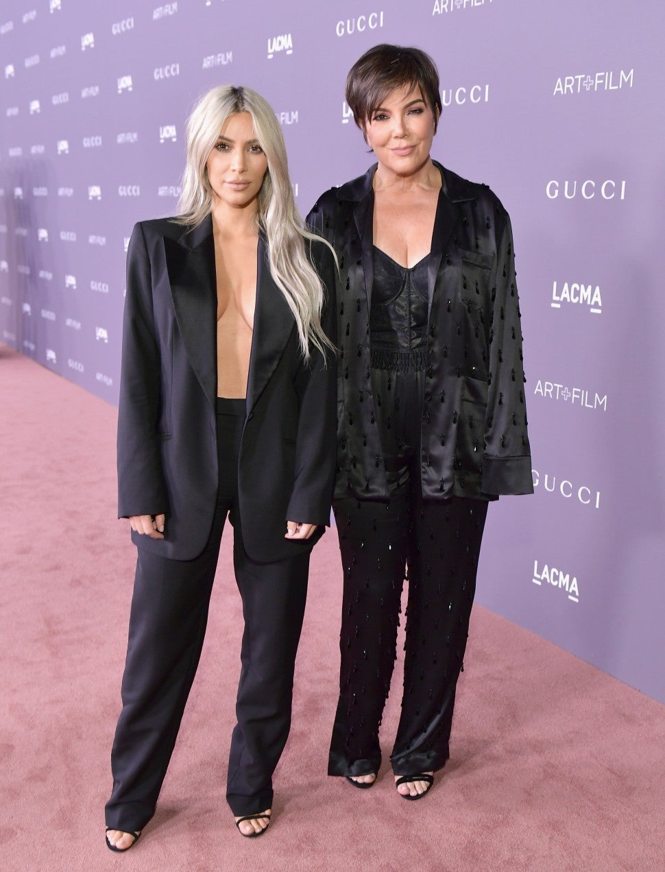 Kim and Kris Jenner at LACMA Art+Film Gala