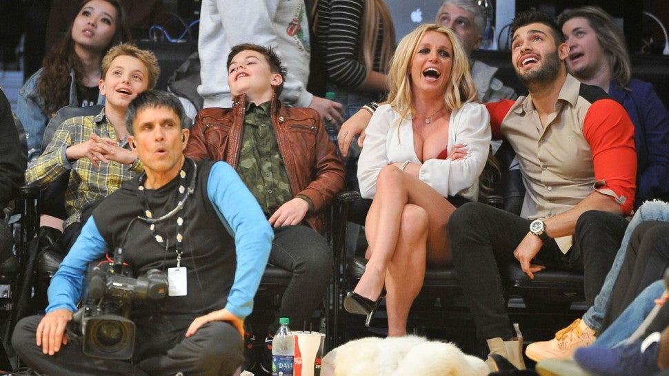 Britney Spears with Sons and Boyfriend