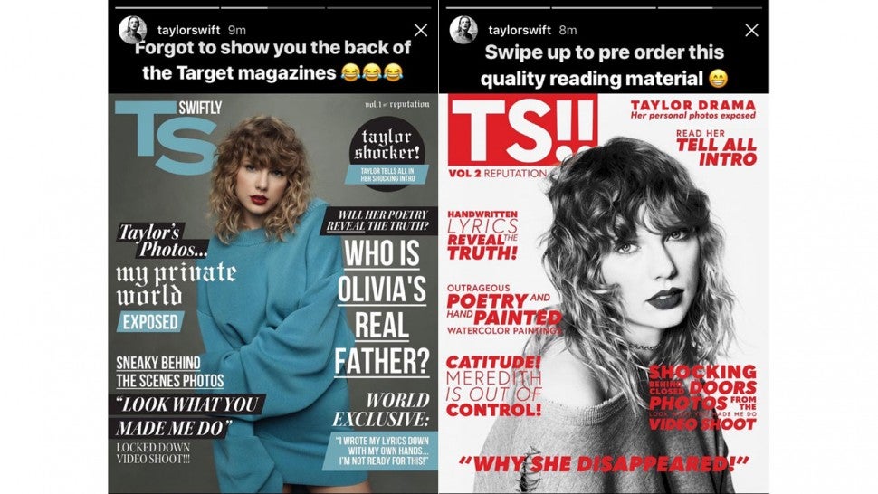 Taylor Swift Reputation magazine