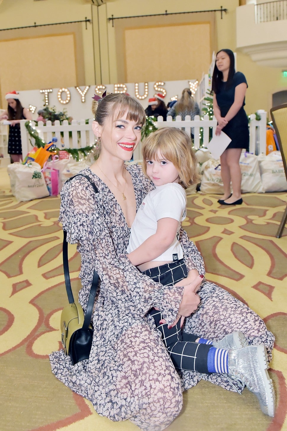 Jaime King and son at baby2baby event