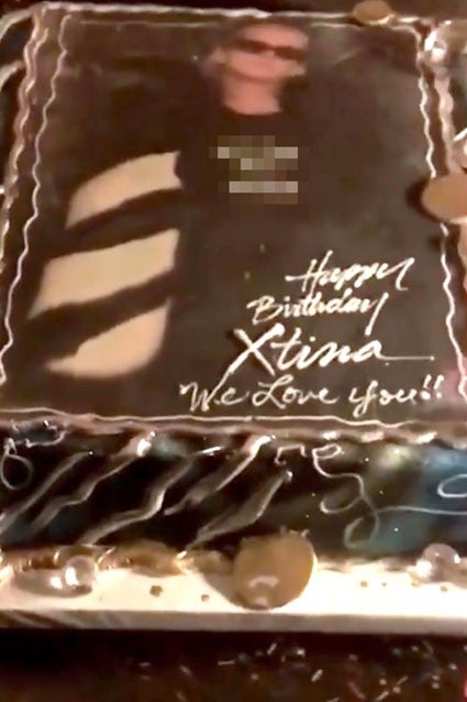 Christina Aguilera birthday cake