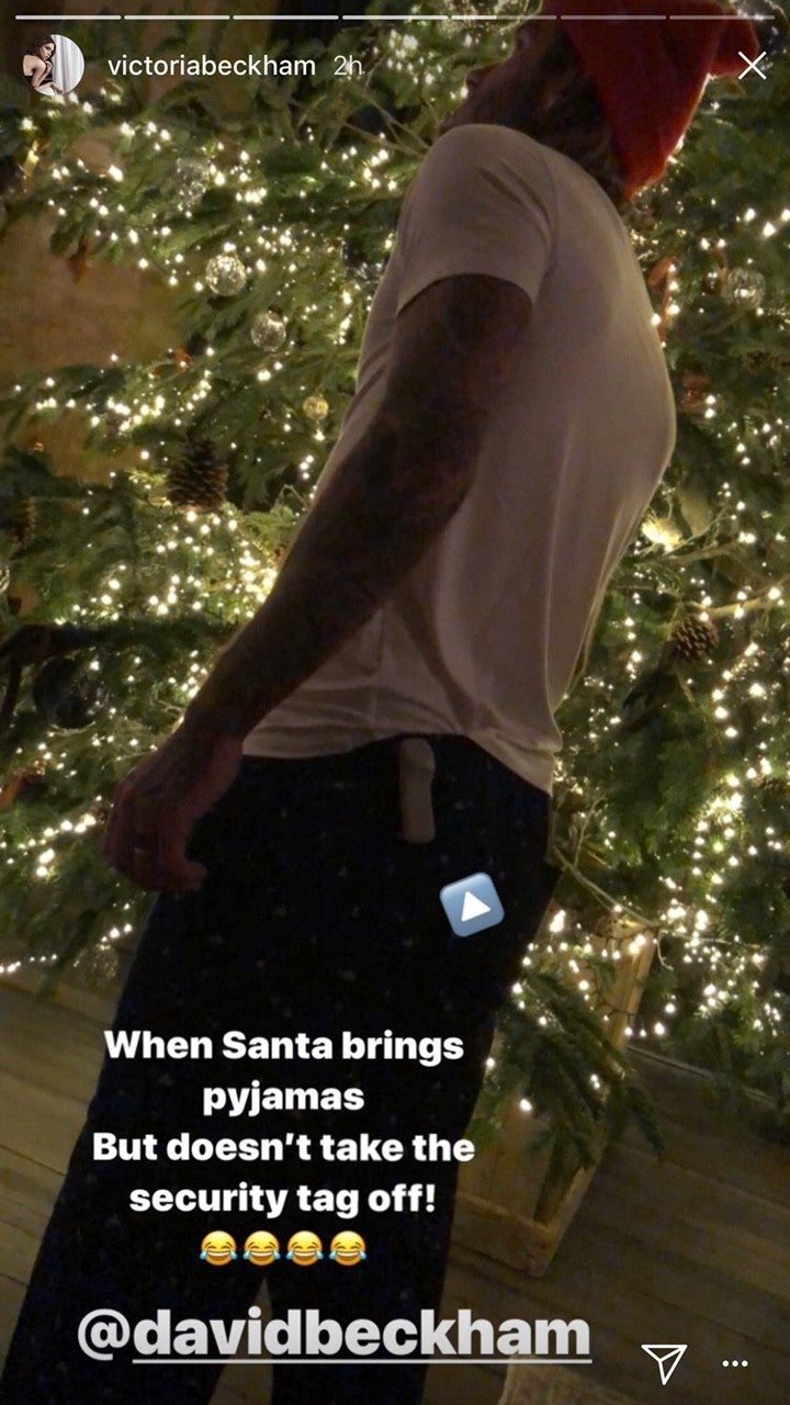 David Beckham - christmas pajamas