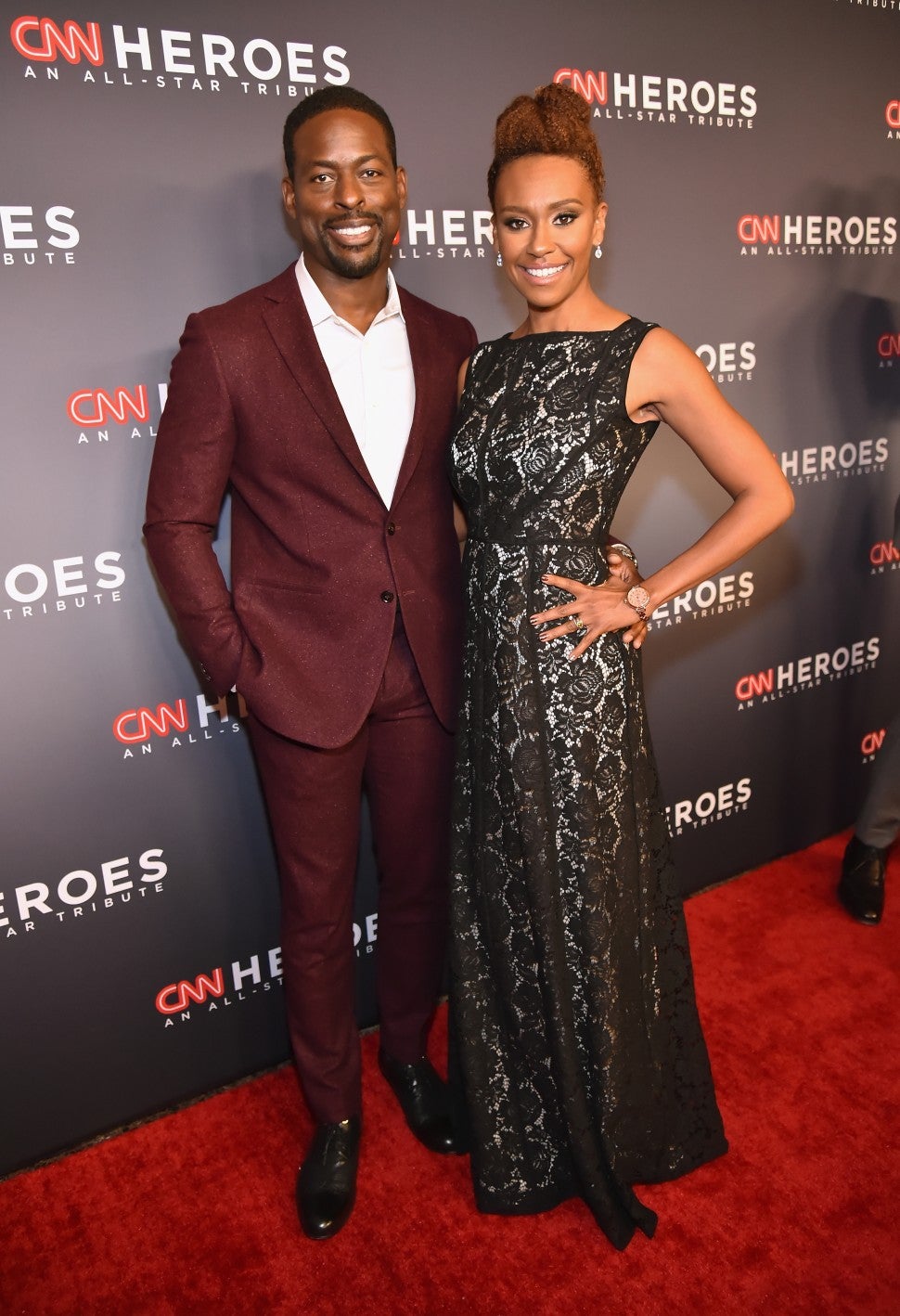 Sterling K Brown and Ryan Michelle Bathe at CNN Heroes 2017