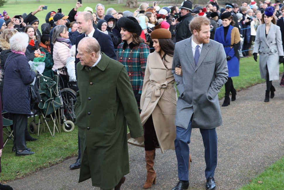 Prince William, Kate Middleton, Meghan Markle and Prince Harry at Christmas Day services