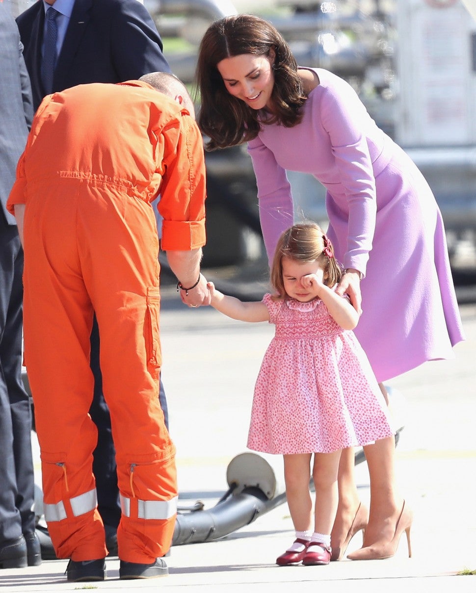 Kate Middleton and Princess Charlotte in Germany