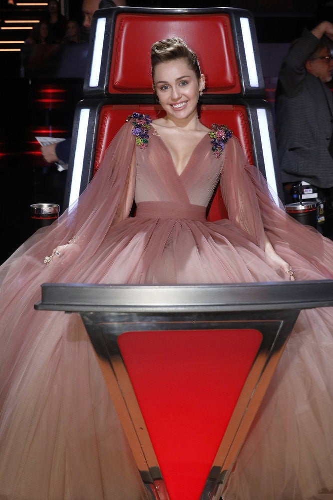 Miley Cyrus on The Voice finale