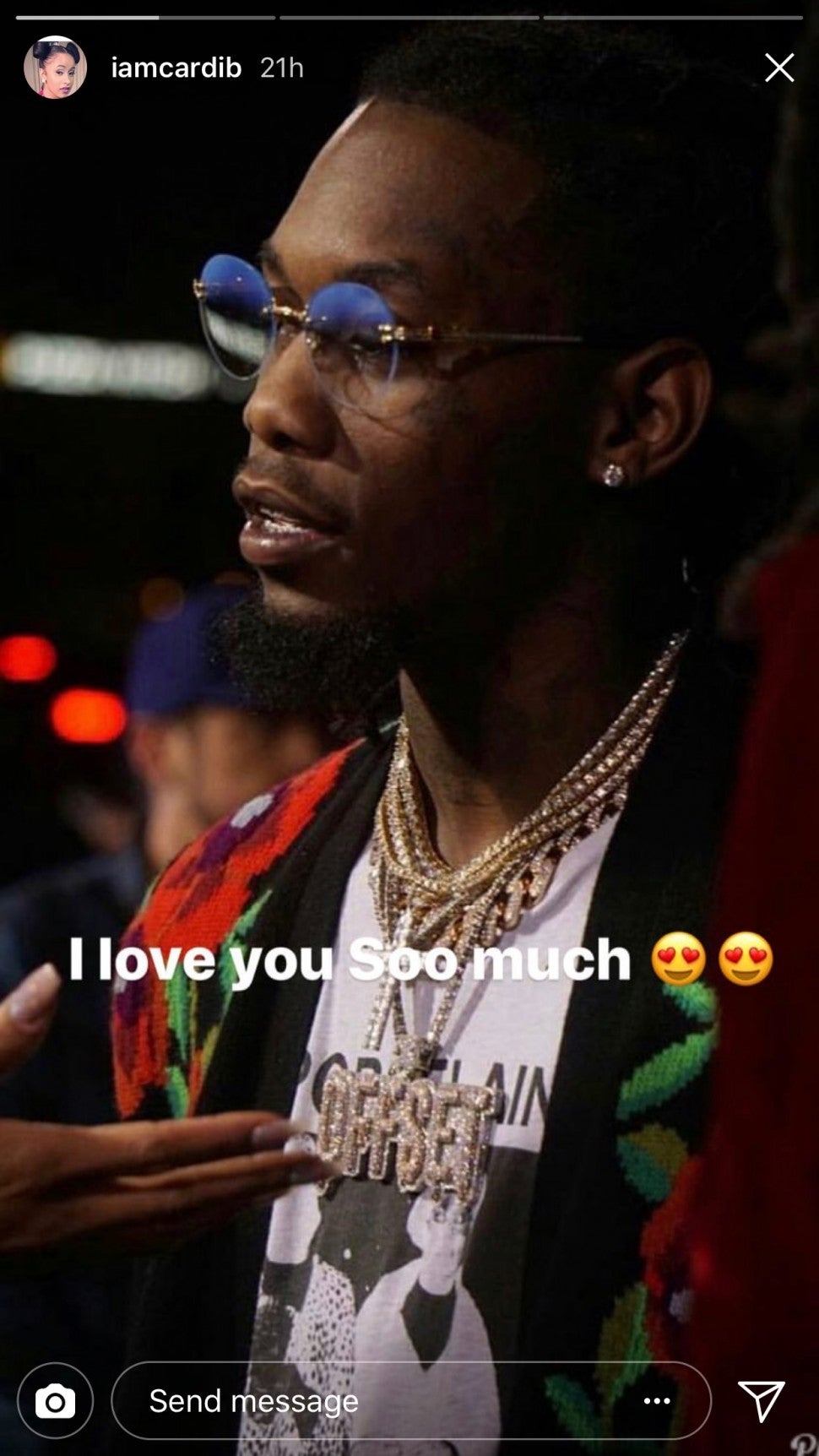 Offset at birthday party