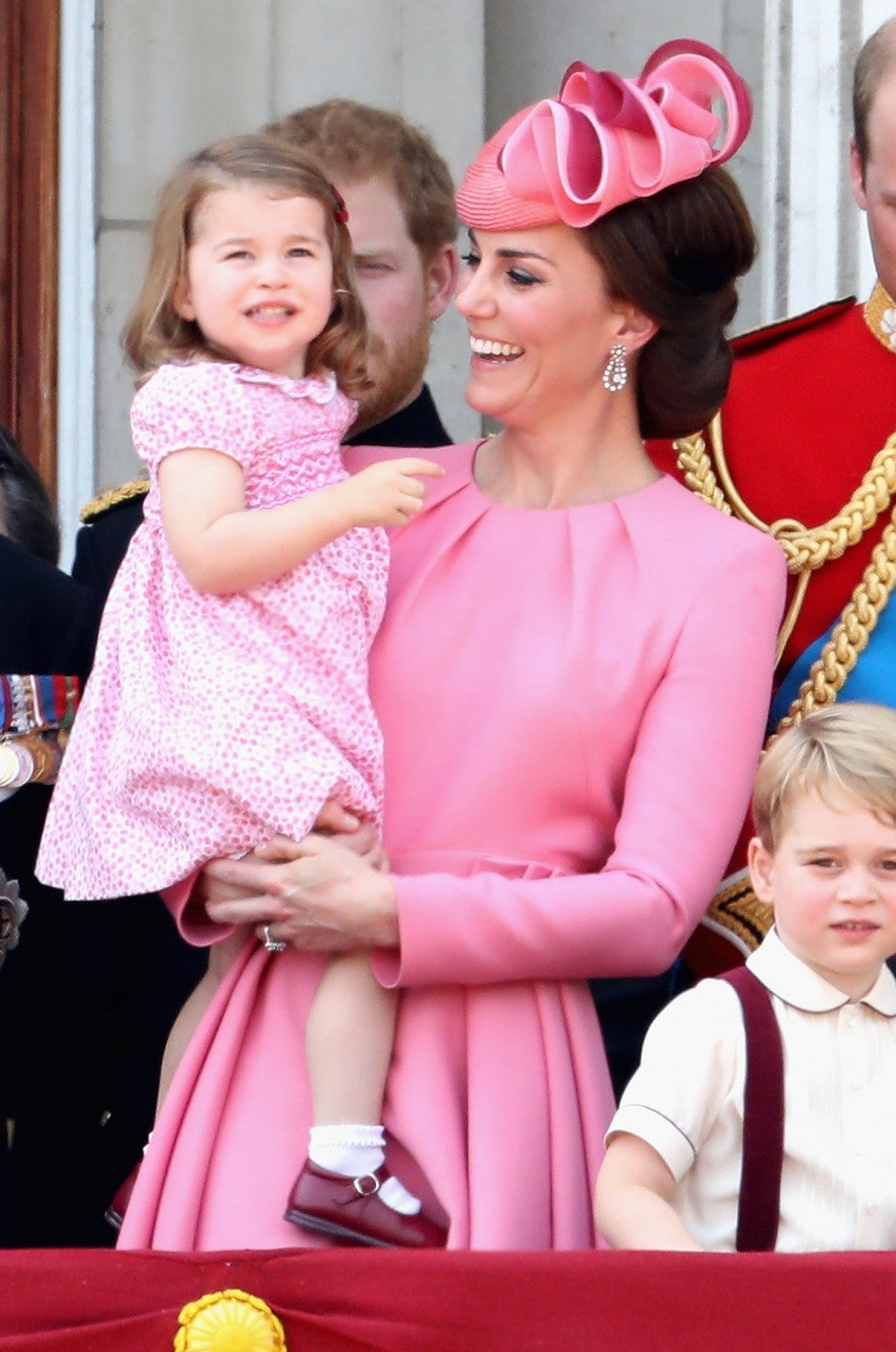 Princess Charlotte and Kate Middleton at Trooping the Colour