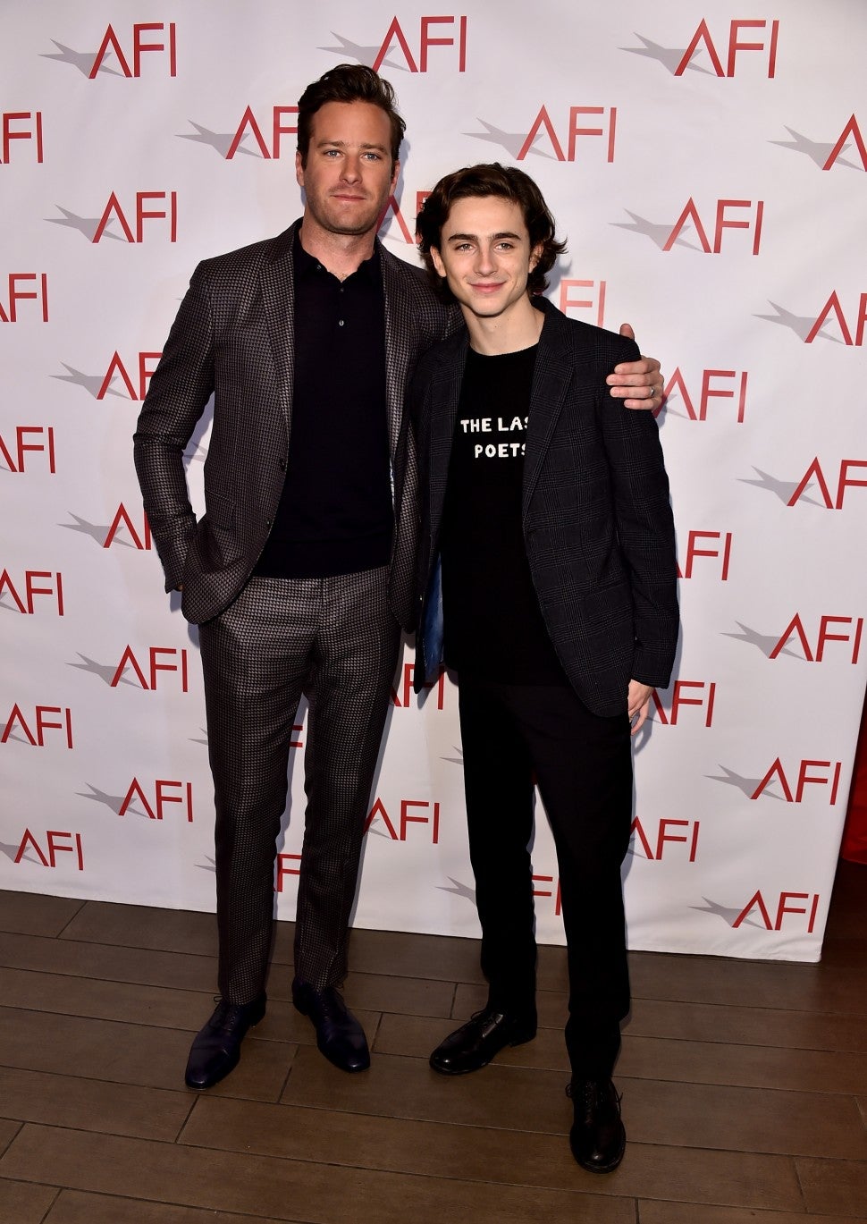 Armie Hammer and Timothee Chalamet AFI Awards