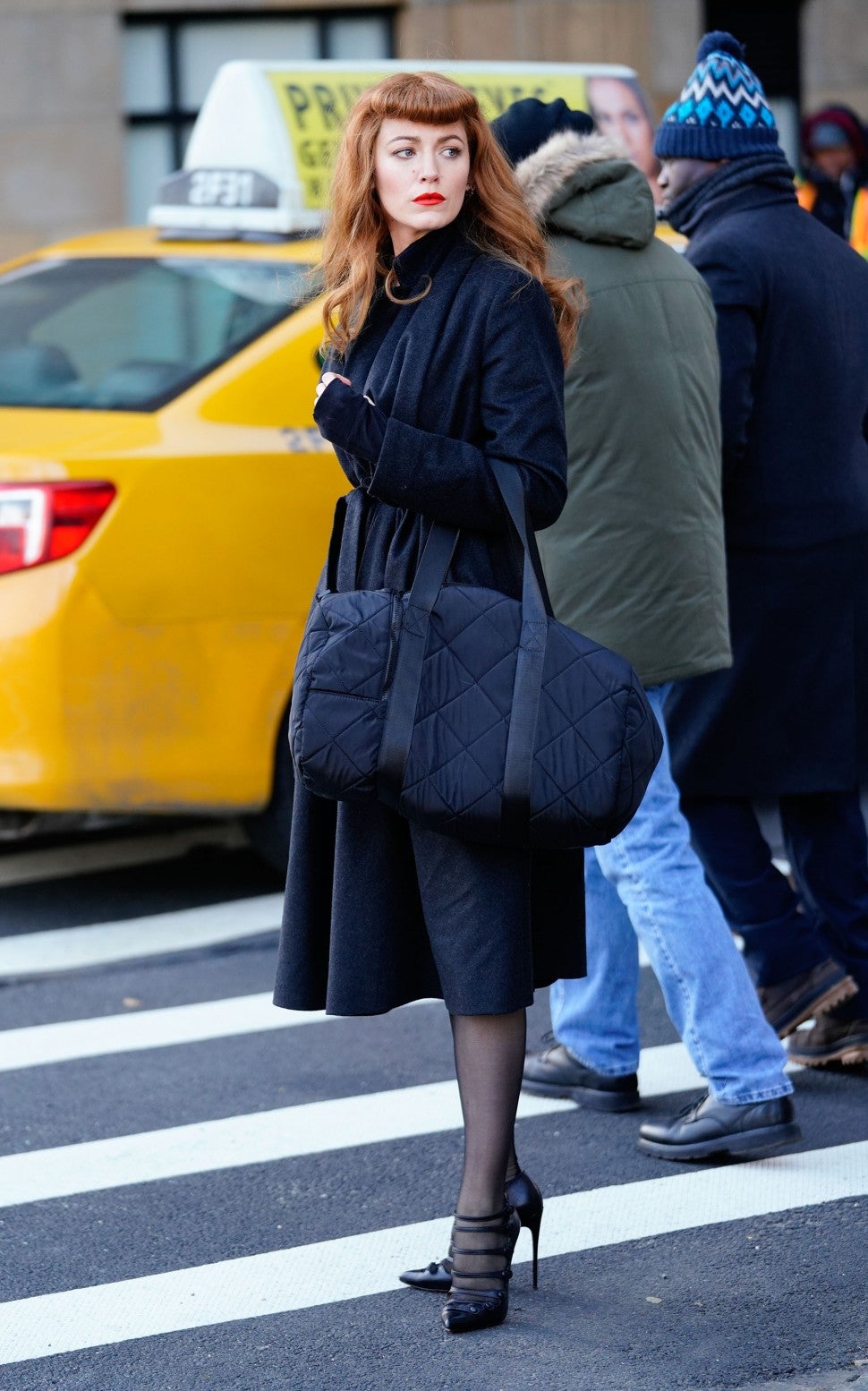 Blake Lively on set in NYC