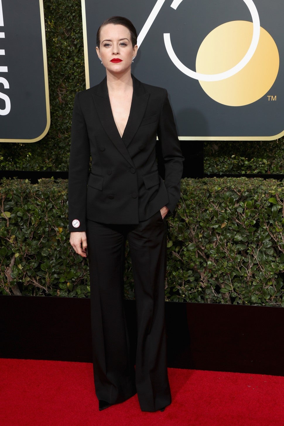 Claire Foy at 2018 Golden Globes