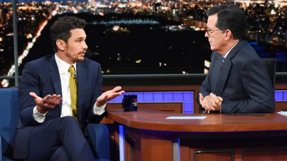 James Franco on The Late Show