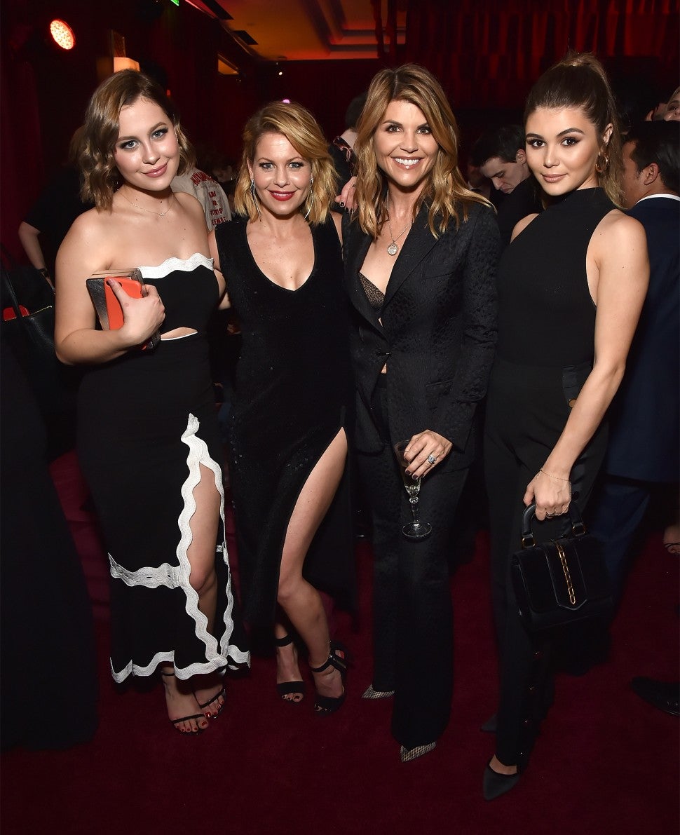 Candace Cameron Bure and Lori Loughlin bring daughters to Golden Globe Netflix party