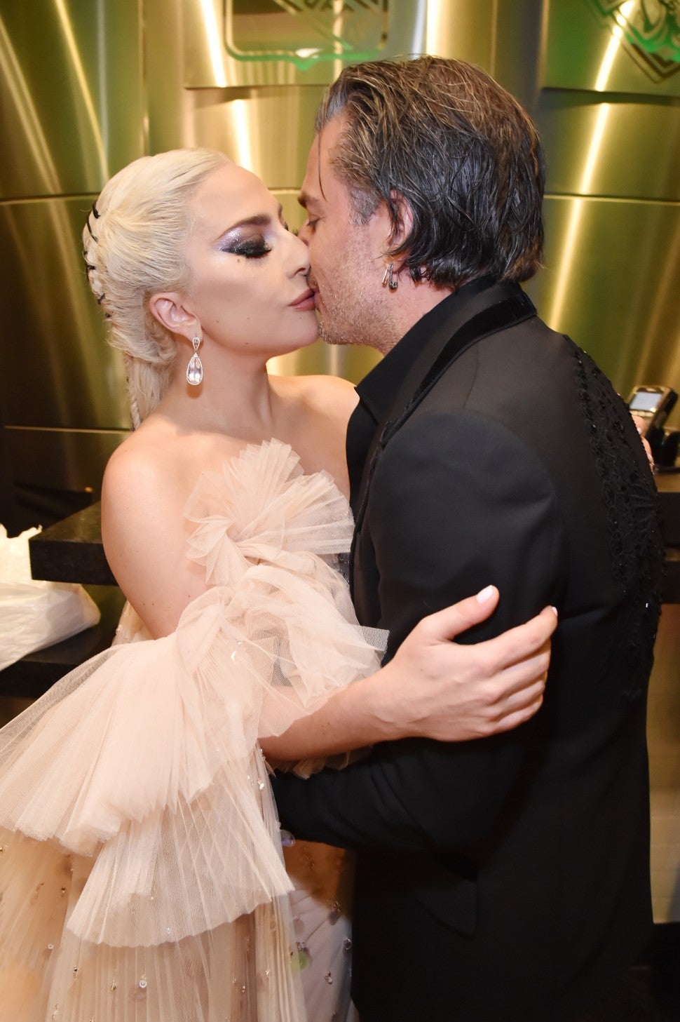 Lady Gaga and Christian Carino at 2018 GRAMMYs