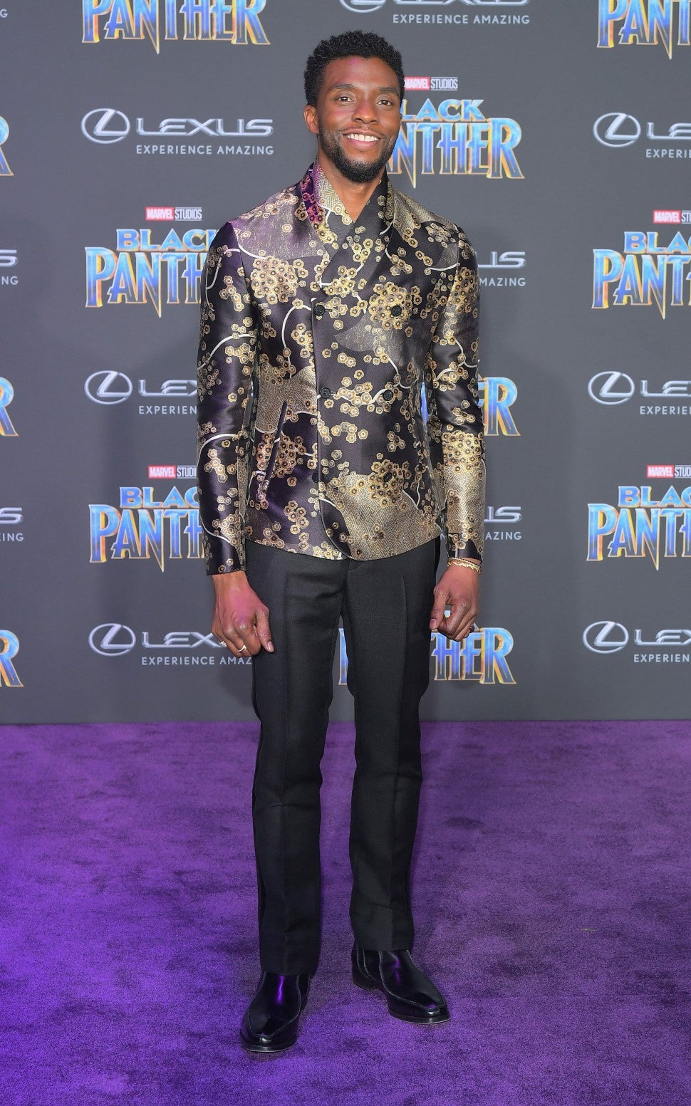 Chadwick Boseman at Black Panther premiere