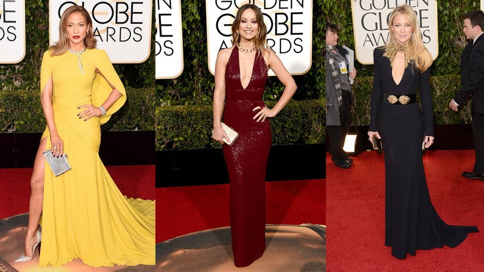 Jennifer Lopez, Olivia Wilde and Kate Hudson at Golden Globe Awards