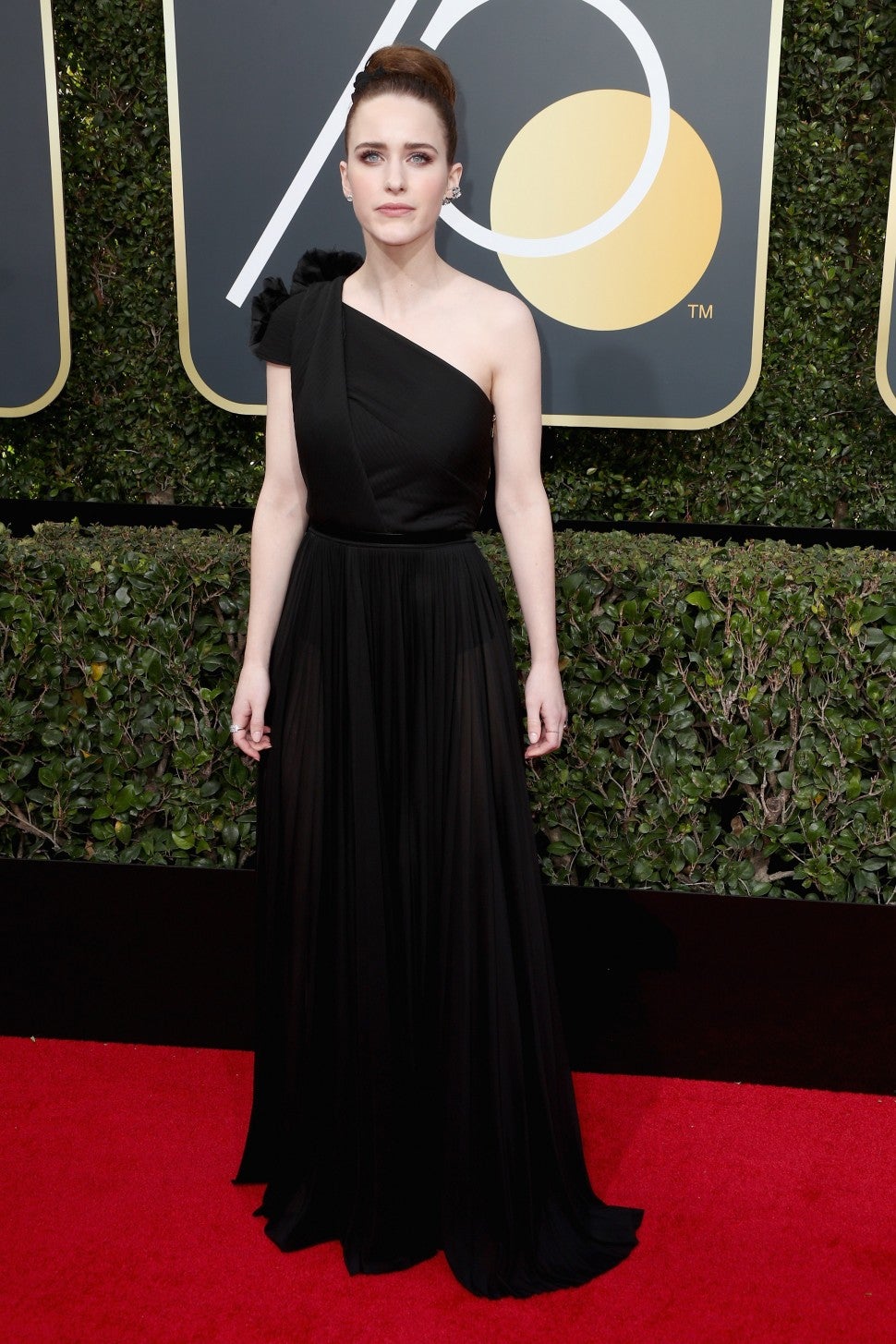 Rachel Brosnahan at 2018 Golden Globes