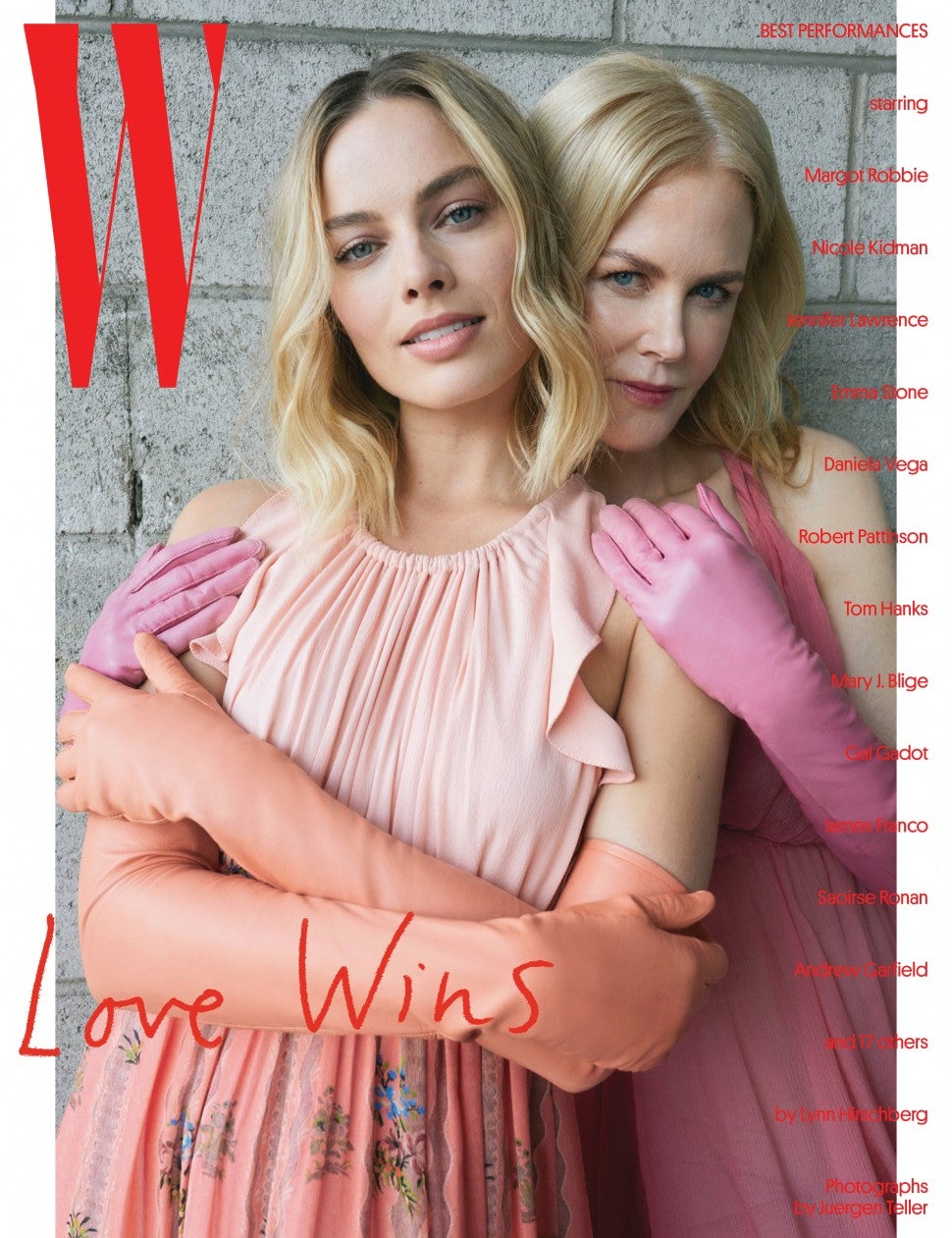 Margot Robbie and Nicole Kidman on 'W Magazine'