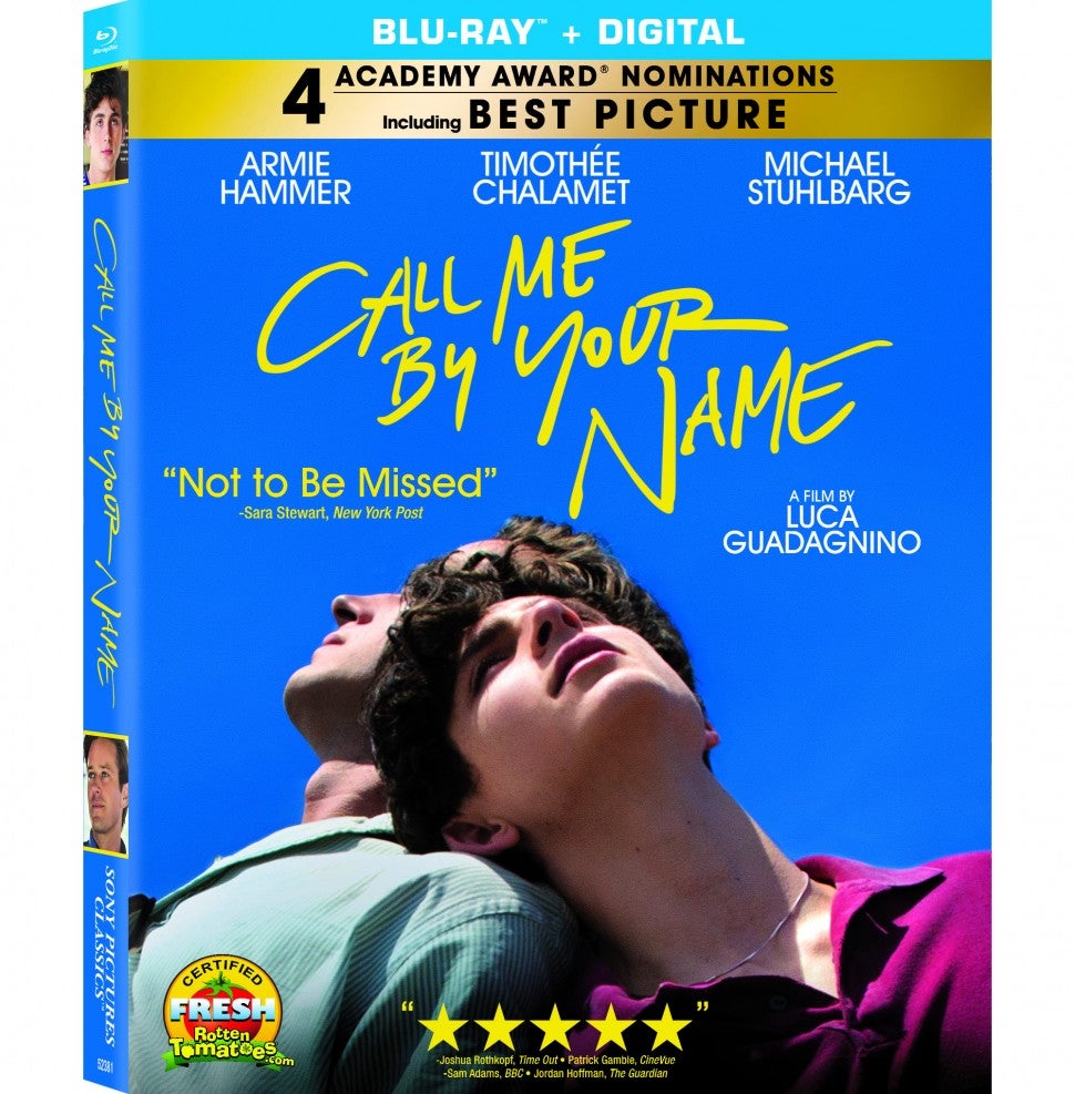 Call Me By Your Name DVD Artwork