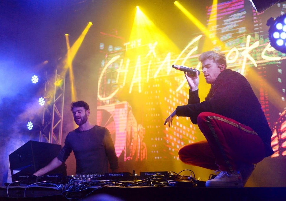 Chainsmokers at fanatics concert