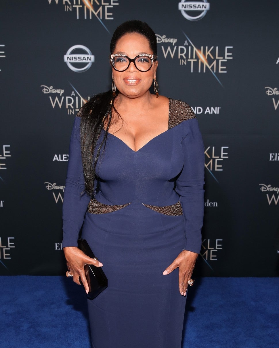Oprah Winfrey at A Wrinkle in Time premiere
