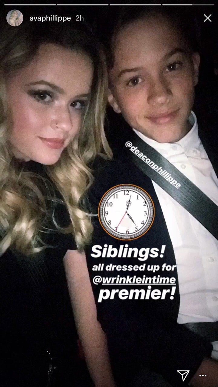 Ava Phillippe and Deacon Phillippe at A Wrinkle In Time premiere