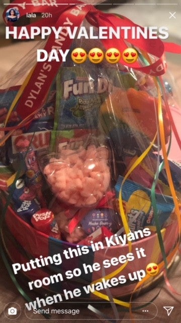 La La Anthony's V-day basket for son Kiyan