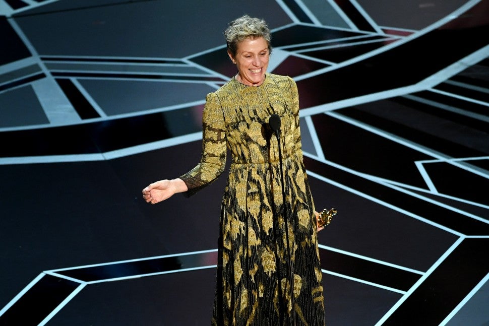 2018 Oscars, Frances McDormand