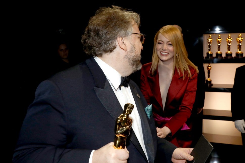 2018 Oscars, Guillermo del Toro, Emma Stone