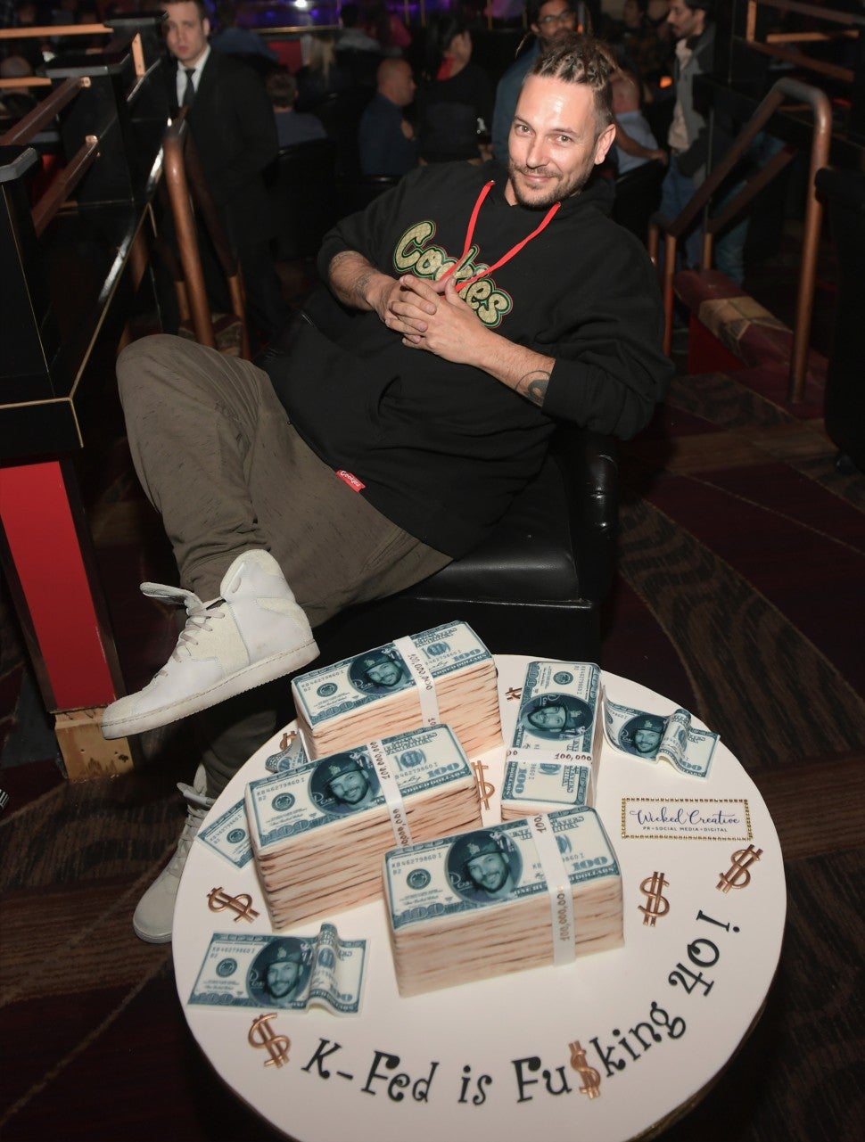 Kevin Federline celebrates his birthday at the Crazy Horse III Gentlemen's Club on March 24, 2018 in Las Vegas, Nevada.