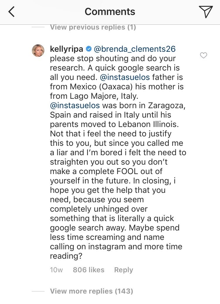 Kelly Ripa Instagram