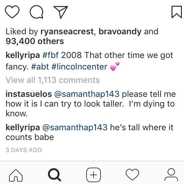 Mark Consuelos Kelly Ripa Instagram comments